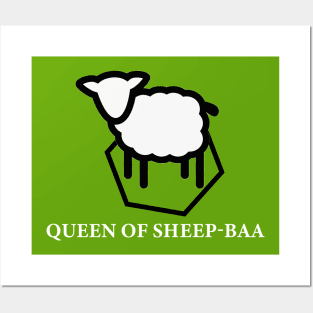 Queen of Sheep-baa Posters and Art